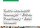 Dis-Chem Pharmacies Limited ikhangela i Store Assistant Manager, eBerea, eMonti, eMpuma