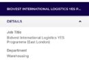 BIDVEST INTERNATIONAL LOGISTICS YES PROGRAMME (EAST LONDON)