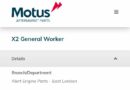 Motus Aftermarket Parts ikhangela i General Workers ezi x2, eMonti, eMpuma Koloni.