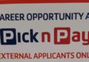 Pick n Pay (Gardens) is Hiring in Port Elizabeth, Eastern Cape.