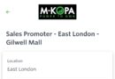 M-KOPA ikhangela i Sales Promoter @Gillwell Mall, eMonti,eMpuma Koloni.