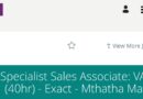 TFG ikhangela i Specialist Sales Associate, eMthatha, Eastern Cape.