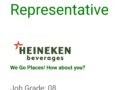 HEINEKEN Beverages ikhangela i Sales Representative, eMonti, eMpuma Koloni.
