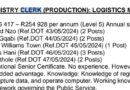 Eastern Cape Department of Transport ikhangela i Registry Clerks (Production): Logistics Management ezi 10. 