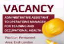 Administrative Assistant position available in eMonti, eMpuma Koloni.