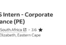 BDO South Africa, YES Intern – Corporate Finance, Port Elizabeth.