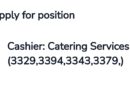 Nelson Mandela University ikhangela i Cashiers (Catering Services), eGqeberha, eMpuma Koloni.