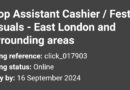 Clicks Group ikhangela i Shop Assistant Cashier / Festive Casuals, eMonti, eMpuma Koloni.