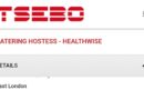 TSEBO Solutions ikhangela i Catering Hostess – Healthwise, eMonti, eMpuma Koloni. 