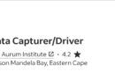 The Aurum Institute ikhangela i Data Capturer, eGqeberha, eMpuma Koloni. 