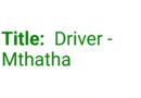 HEINEKEN Beverages ikhangela Umqhubi (Driver), eMthatha, eMpuma Koloni.