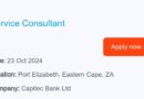 Capitec Bank Ltd ikhangela i Service Consultant, eGqeberha, eMpuma Koloni. 