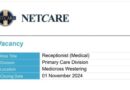 Netcare ikhangela i Receptionist, eGqeberha, eMpuma Koloni.