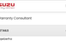 Isuzu ikhangela i Warranty Consultant, eGqeberha, eMpuma Koloni. 