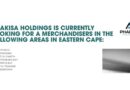 Phakisa Holdings is currently looking for Merchandisers in the Eastern Cape: