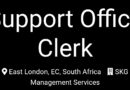 SKG Properties ikhangela i Support Office Clerk, eMonti, eMpuma Kapa.