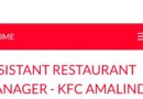 Kentucky Fried Chicken (AKM Foods) ikhangela i Assistant Restaurant Manager, @KFC Amalinda, eMonti.