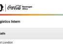 Coca-Cola, Logistics Internship, East London, Eastern Cape.