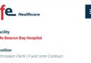 Life Healthcare ikhangela i Admission Clerk, @Life Beacon Bay Hospital, eMonti, eMpuma Kapa.