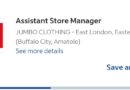 Jumbo clothing ikhangela istore assistant manager,emonti, empuma koloni.