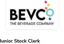 Bev Co – JUNIOR STOCK CLERK. .