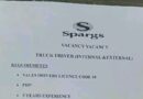 Spargs – Truck Driver, eBeacon Bay, KuGompo City. 