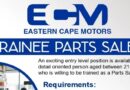 Eastern Cape Motors – TRAINEE PARTS SALES, KuGompo City.