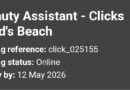 Clicks – BEAUTY ASSISTANT, eKidds Beach.