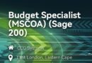CCG SYSTEMS -Budget Specialist, eKuGompo City.