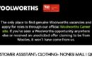 Woolworths -Customer Assistant, eKomani.