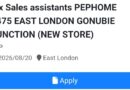 PEP – Sales Assistants x2 (New Store Gonubie), eKuGompo City.